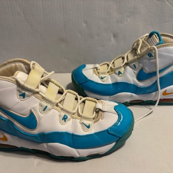 NIKE air max uptempo 95 size 10 white blue fury - Picture 7 of 7